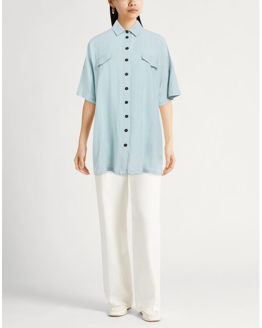 Chemise Roberto Collina en coloris Blue