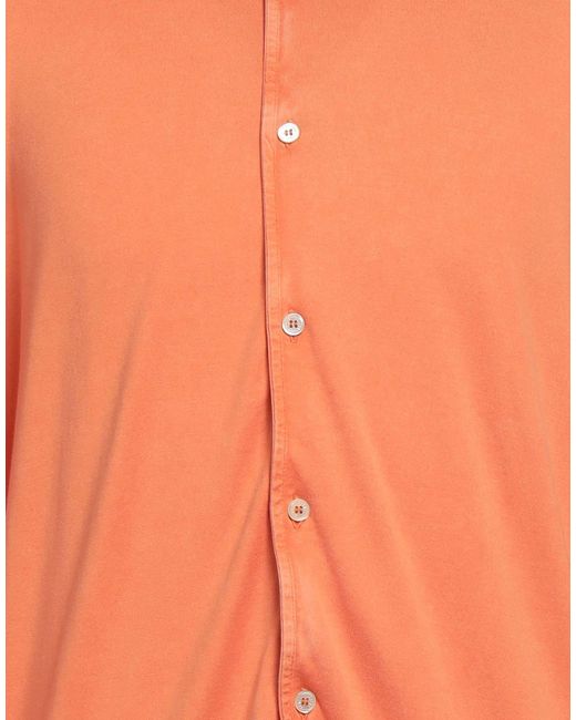 Fedeli Orange Shirt for men