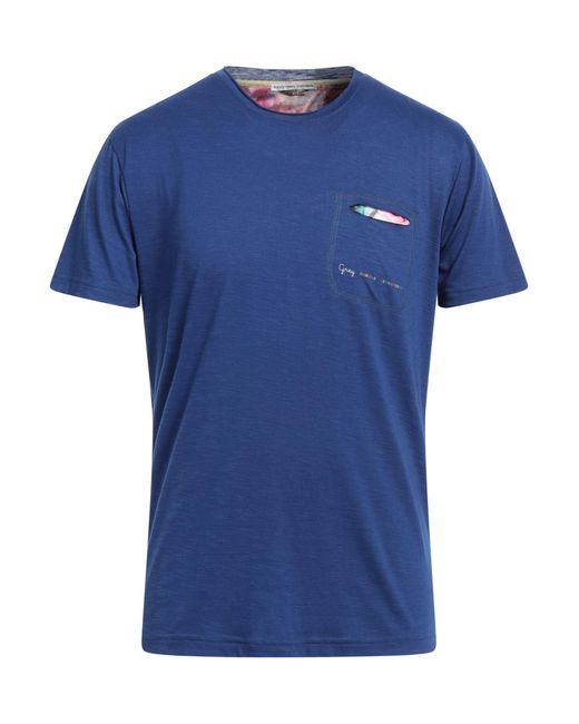 Grey Daniele Alessandrini T-shirts in Blue für Herren