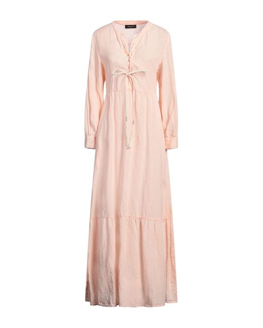 Fabiana Filippi Pink Maxi Dress Linen