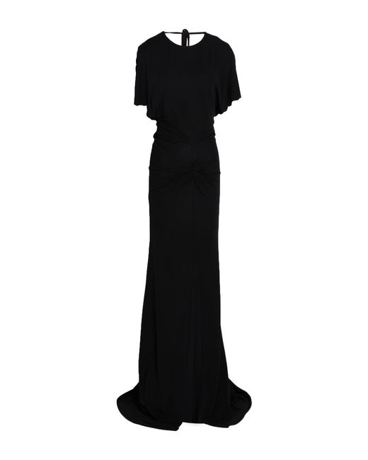 Elisabetta Franchi Black Carpet Maxi Dress Viscose
