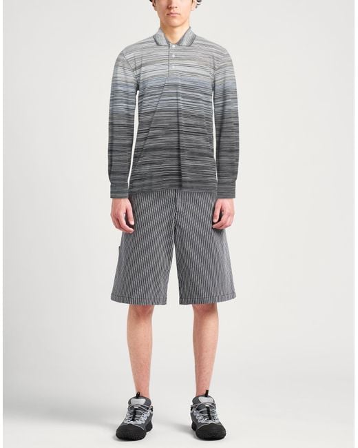 Missoni Gray Light Polo Shirt Cotton for men