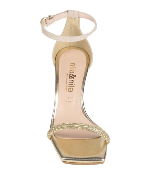 Nila & Nila Natural Sandals Synthetic Fibers