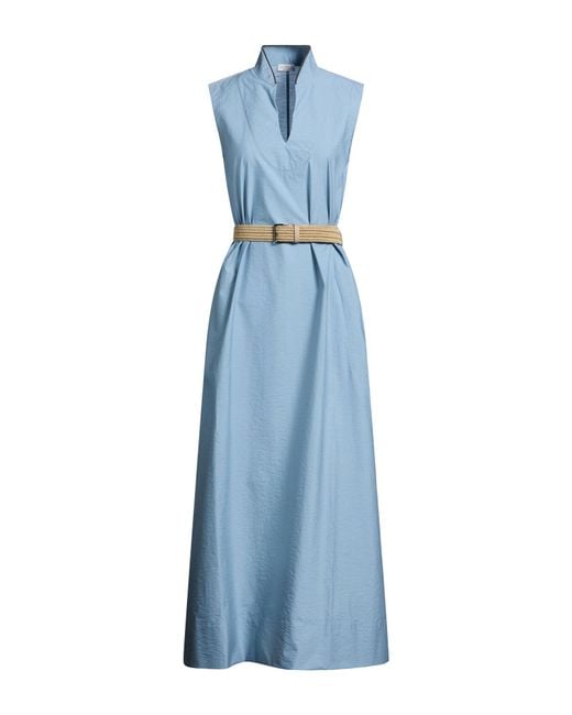 Brunello Cucinelli Blue Maxi Dress