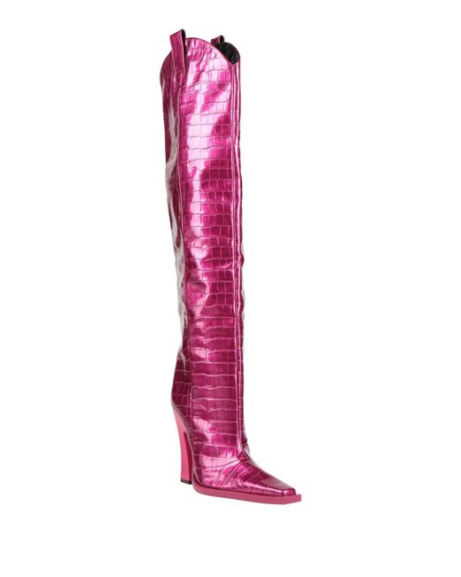 Tom Ford Pink Fuchsia Boot Leather