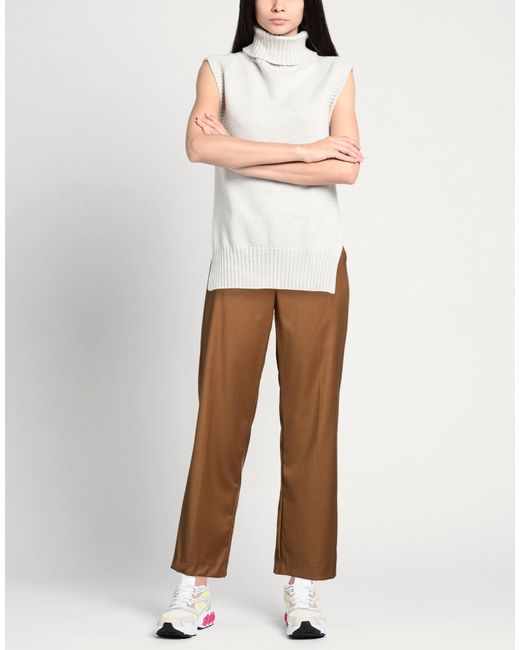 Nora Barth Brown Pants Polyester, Viscose, Wool, Elastane