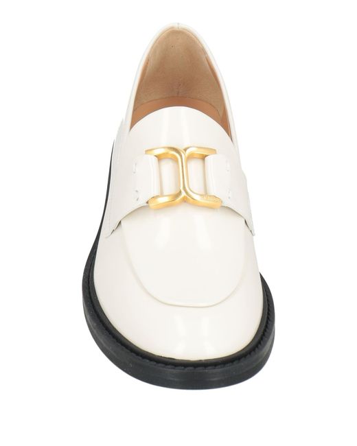 Chloé White Loafers Leather