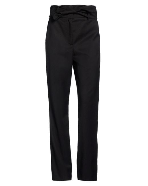Nora Barth Black Pants Polyurethane, Viscose, Elastane
