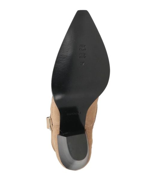 Pollini Natural Ankle Boots Leather
