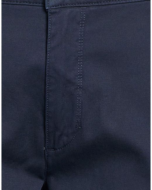 Yan Simmon Blue Midnight Pants Cotton, Elastane for men