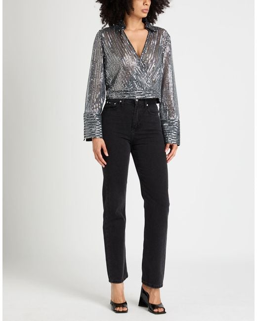 Semicouture Gray Top Polyester