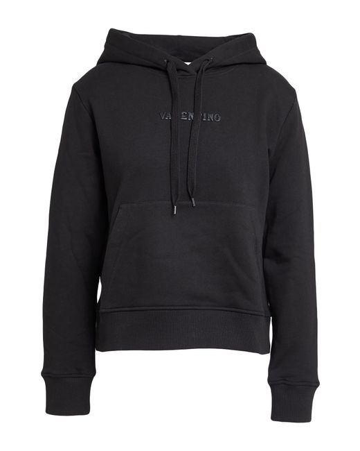 Valentino Garavani Black Sweatshirt Cotton, Elastane