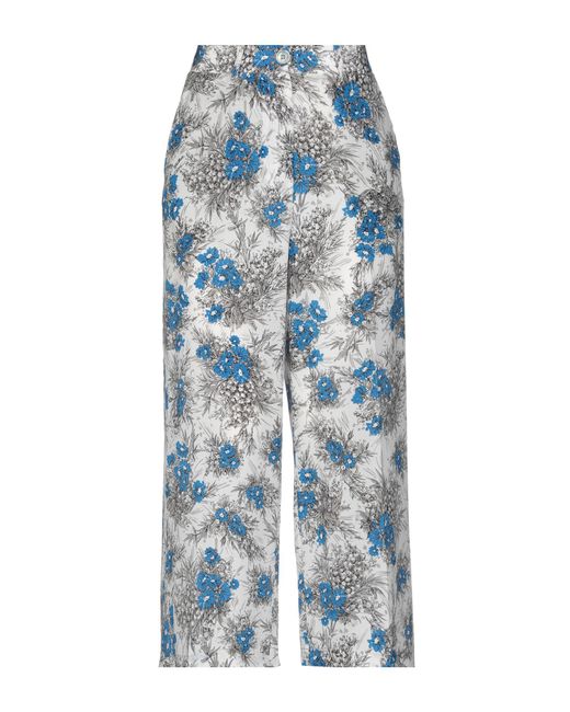 Erika Cavallini Semi Couture 3/4-length Trousers in White - Lyst