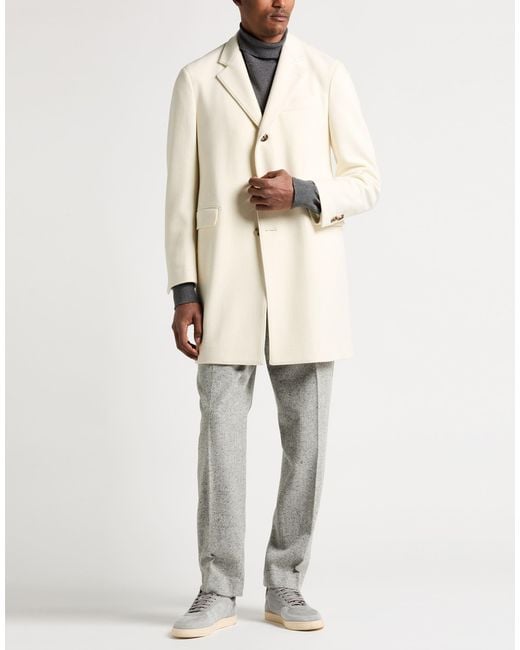 Lardini White Coat Wool, Polyamide for men