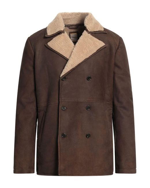 D'Amico Brown Coat for men