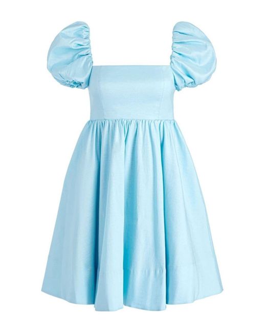 Alice + Olivia Blue Mini-Kleid