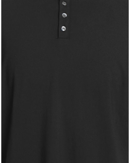 Alpha Studio Black T-Shirt Cotton, Elastane for men