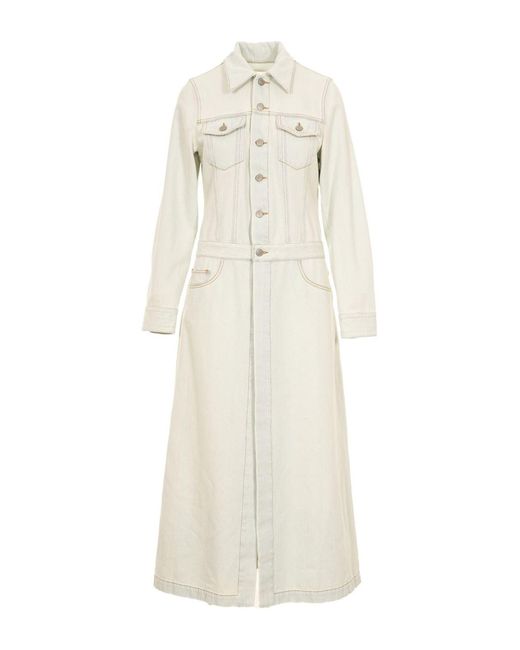 Manteau en jean MM6 by Maison Martin Margiela en coloris White