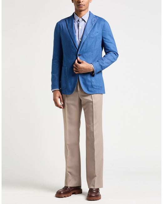 Boglioli Blue Blazers for men