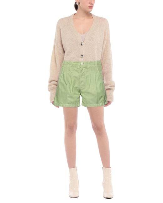 People Green Shorts & Bermuda Shorts