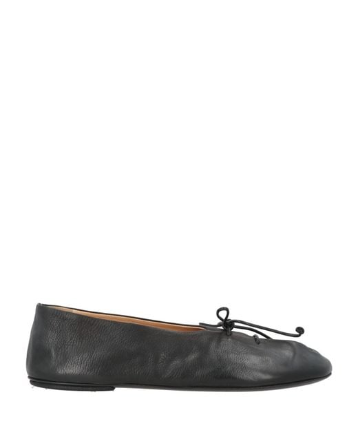Marsèll Gray Ballet Flats Leather