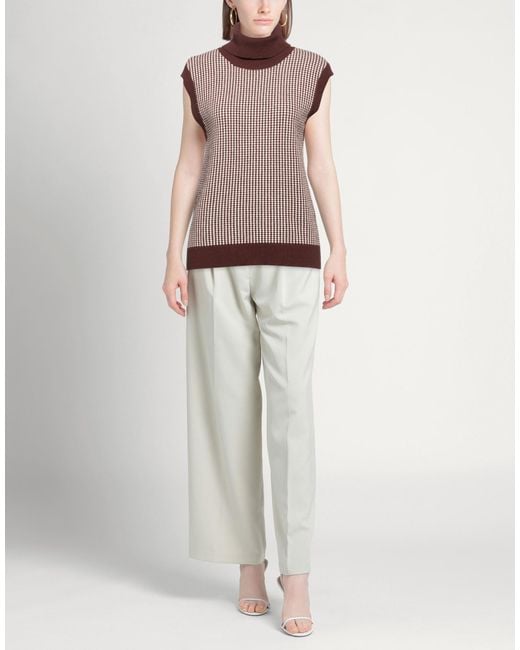 Purotatto Brown Turtleneck Cashmere