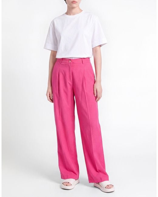 Please Pink Pants Viscose, Linen