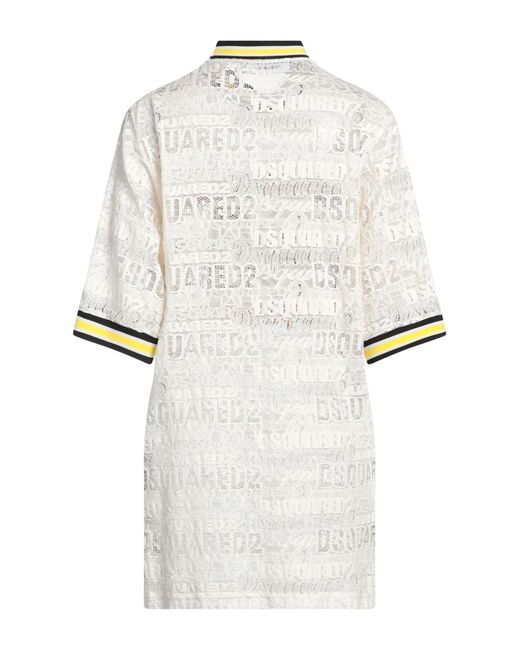 DSquared² White Mini-Kleid