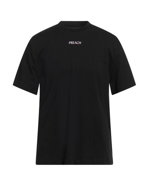 »preach« Black T-shirt for men