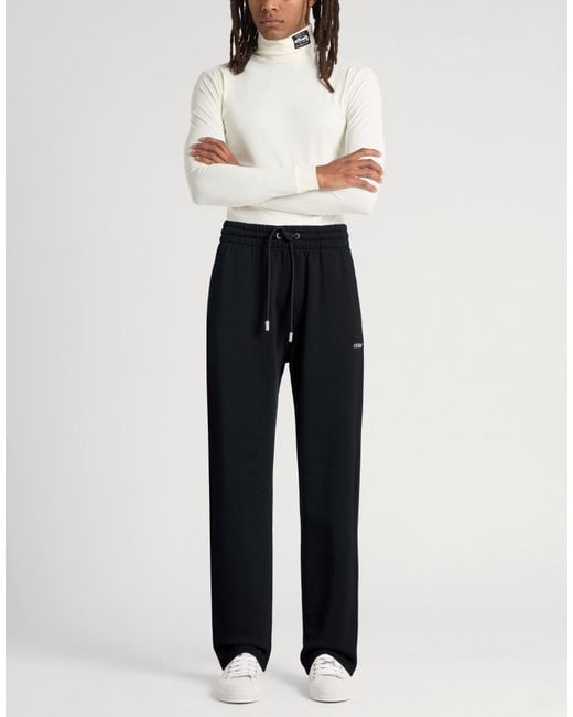 Off-White c/o Virgil Abloh Blue Pants Cotton, Elastane for men