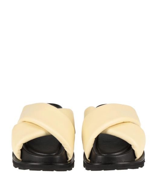 Jil Sander Metallic Sandals