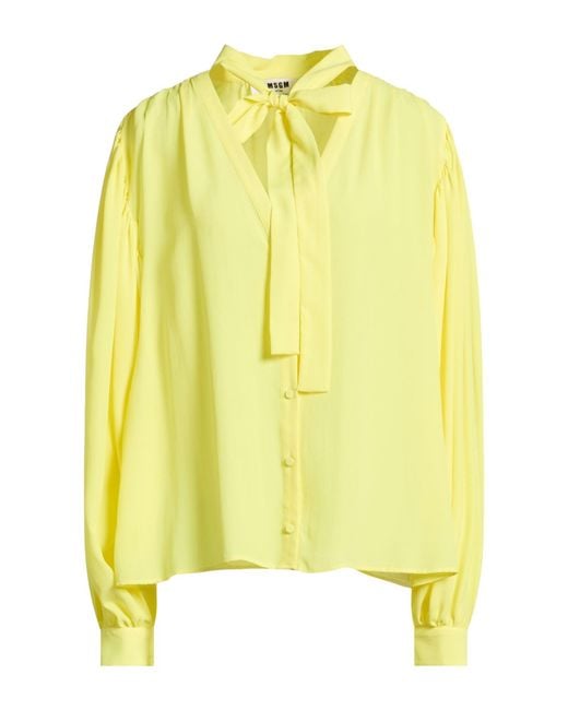 Chemise MSGM en coloris Yellow