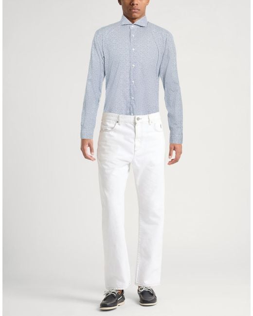 Barba Napoli Blue Shirt for men