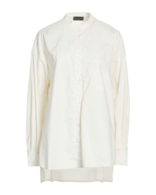 Roberto Collina White Ivory Shirt Cotton