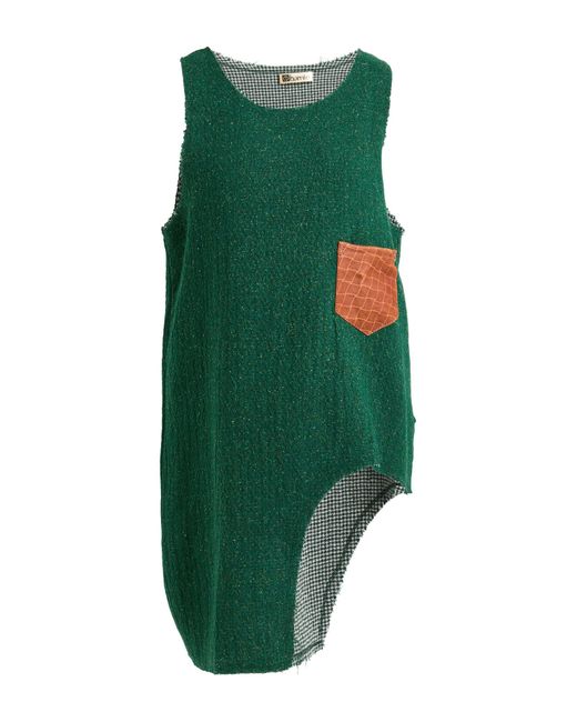 EBARRITO Green Top Acrylic, Polyester, Wool, Silk, Elastane
