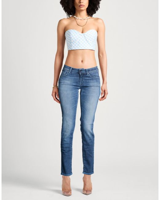 Marc Jacobs Blue Jeans Cotton, Viscose, Polyethylene, Polyurethane
