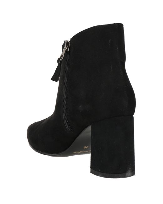 Divine Follie Black Ankle Boots Textile Fibers