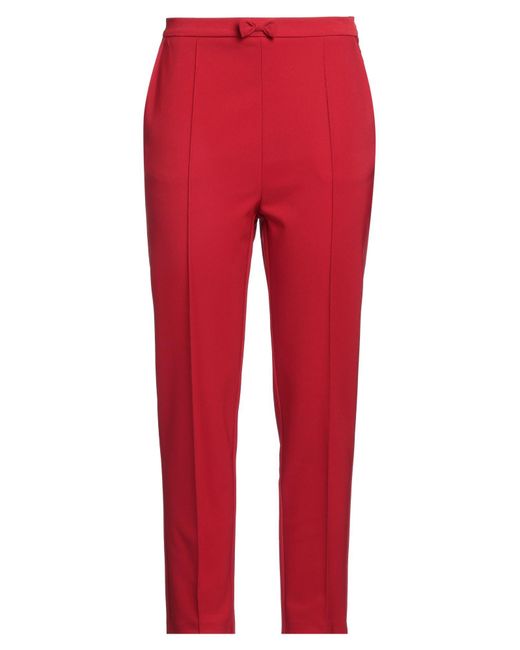 Elisabetta Franchi Red Trouser
