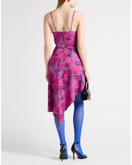 Versace Jeans Couture Purple Midi-Kleid