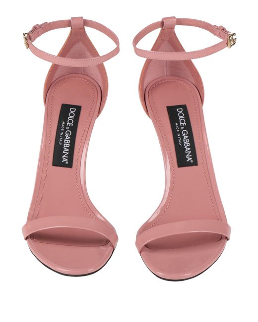 Dolce & Gabbana Pink Sandals Leather