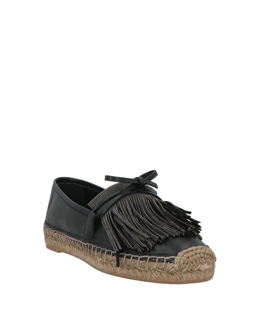 Brunello Cucinelli Black Espadrilles
