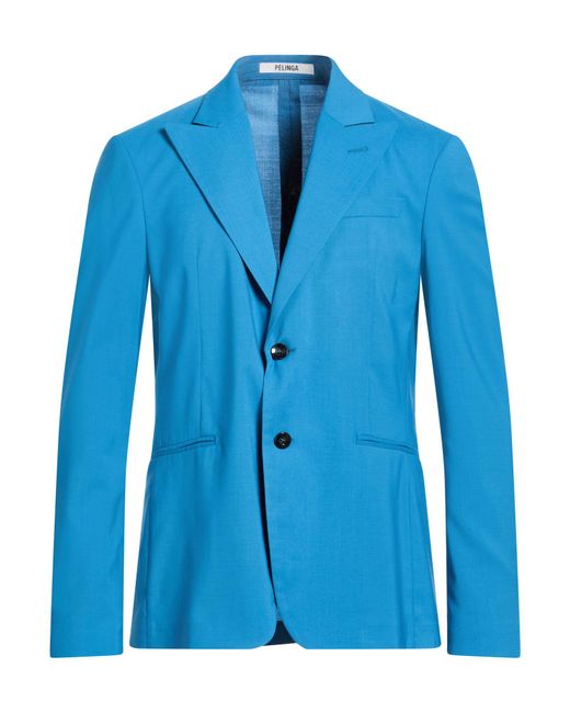 PELINGA Blue Blazers for men
