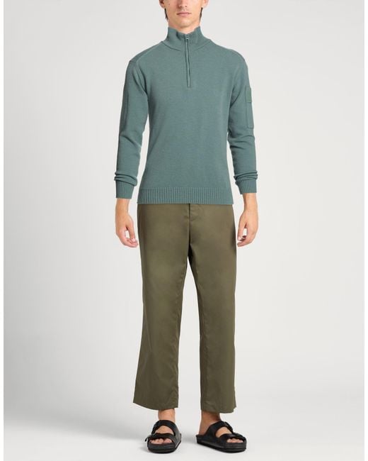 C P Company Green Dark Sweater Polyamide, Wool, Polyester for men