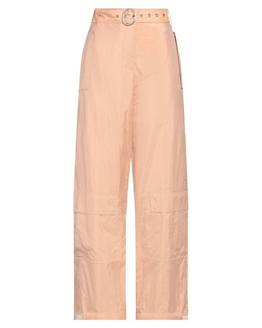 Jil Sander Natural Pants Polyamide, Silk