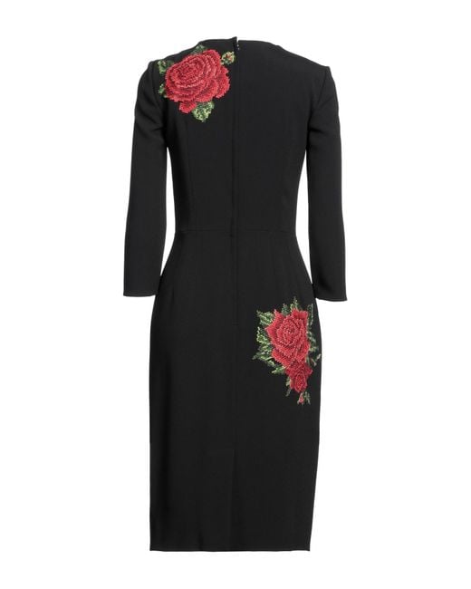 Dolce & Gabbana Black Midi Dress