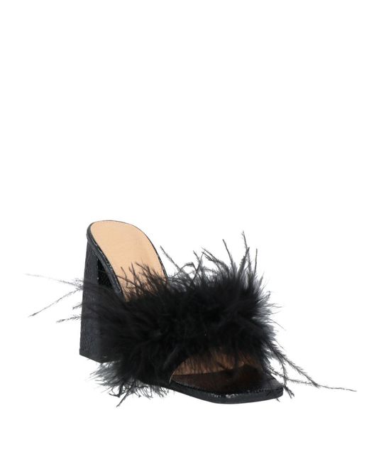 Twenty Four Haitch Black Sandals