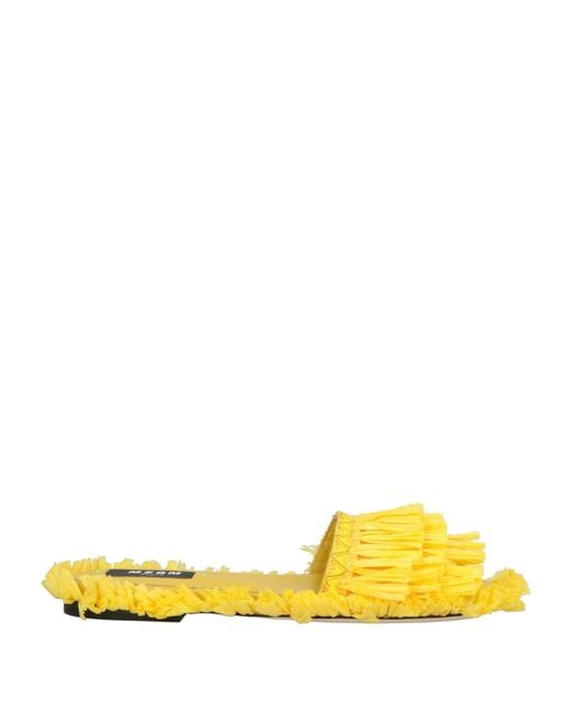 MSGM Yellow Sandale