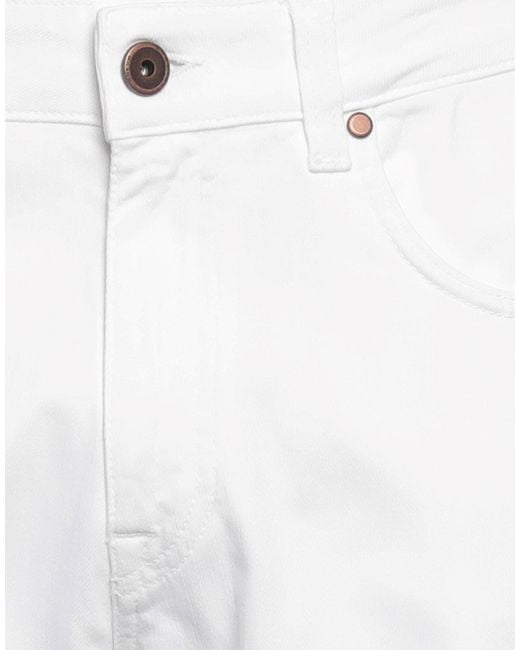 Boglioli White Jeans Cotton, Elastane for men