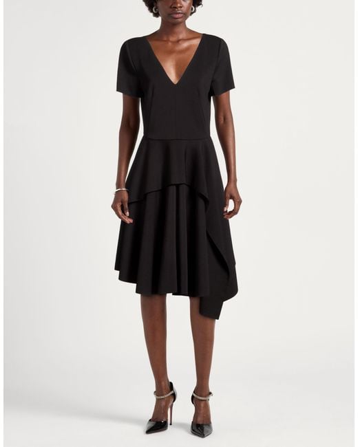 Carla G Black Mini Dress Polyester, Elastane