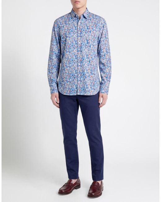 Xacus Blue Shirt Cotton for men
